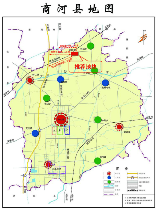 济南商河地图详细地址图片