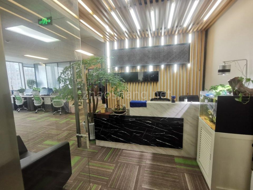 浙江杭州萧山区盈丰路博地高区精装200平米写字楼出租 实拍