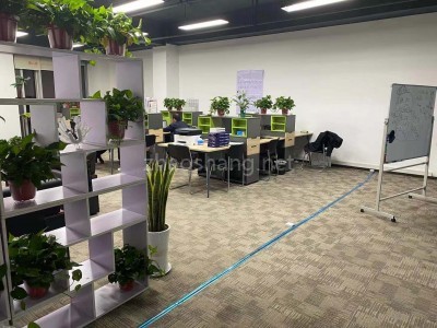 郑州市高新区大科园137平精装修5A办公室、工位出租，户型方正，中央空调